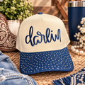 Rhinestone Darlin - Structured Embroidered Hat