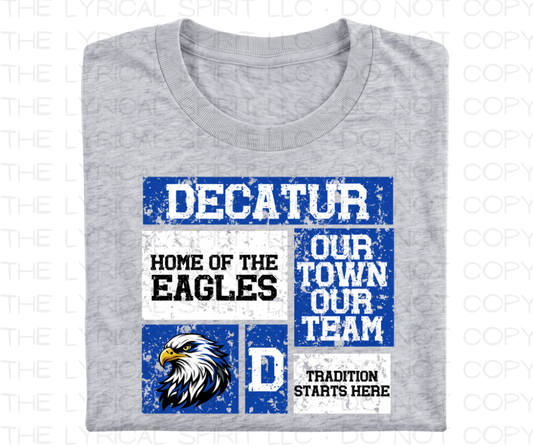Decatur Eagles Block School Spirit Exclusive T-Shirt