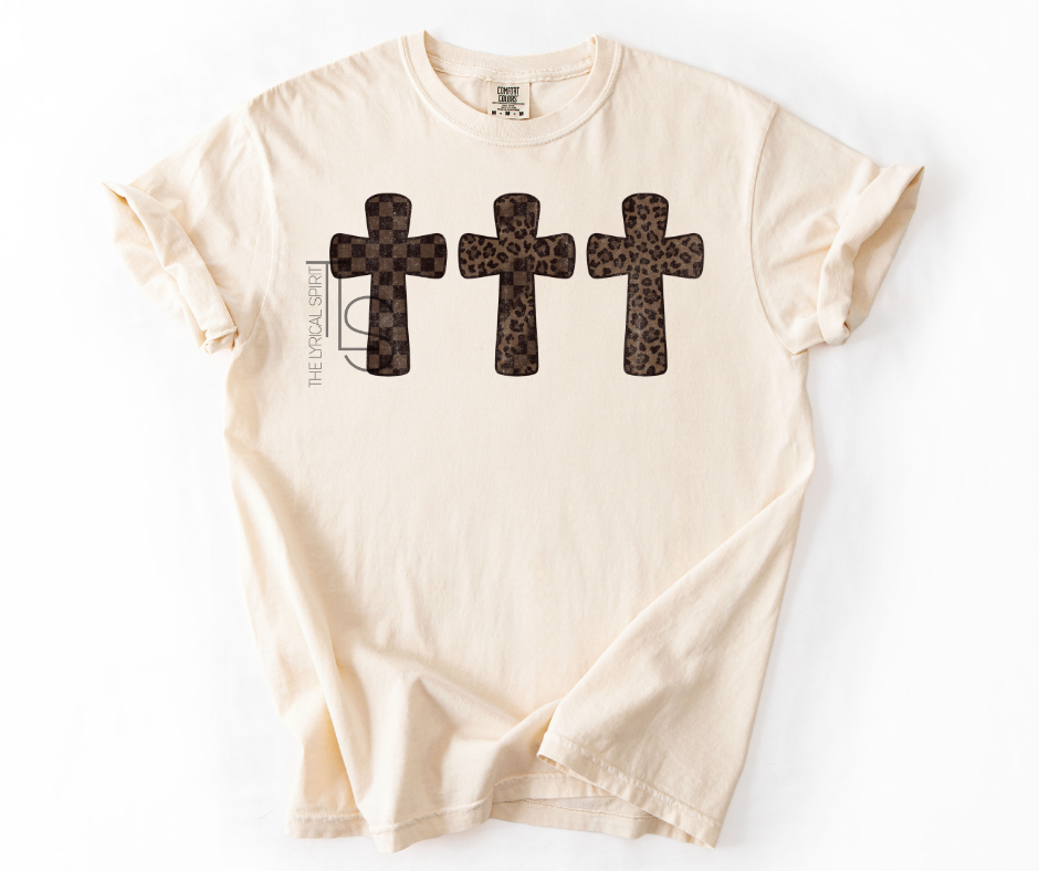 Leopard Cross T-Shirt
