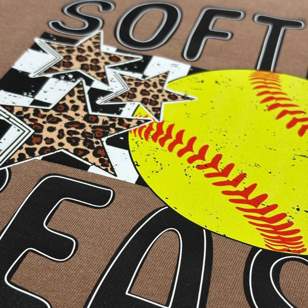 Softball Season Leopard T-Shirt