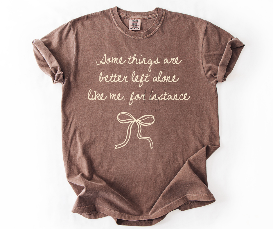 Better Left Alone Bow T-Shirt