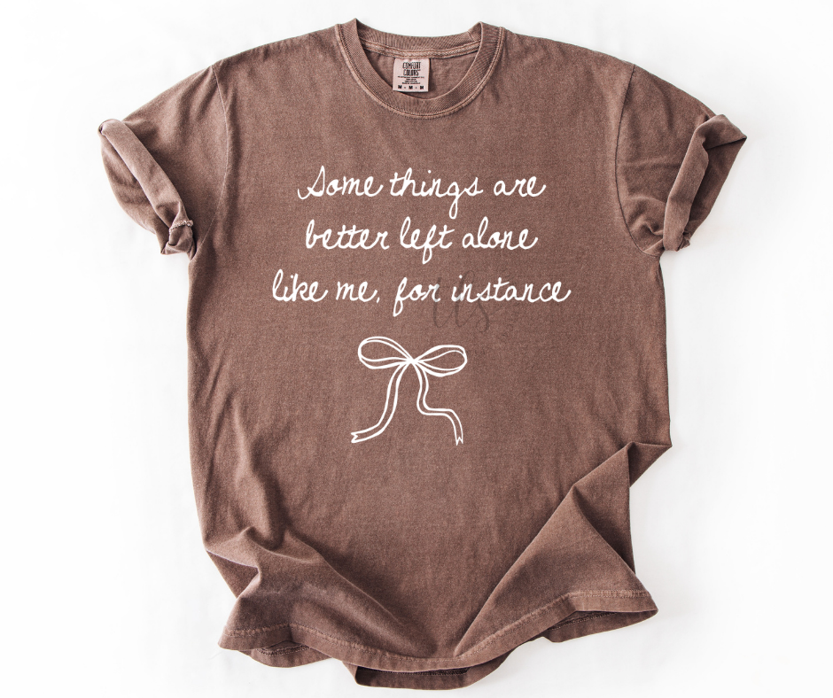 Better Left Alone Bow T-Shirt