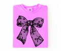 Black Lace Bow Custom Exclusive T-Shirt