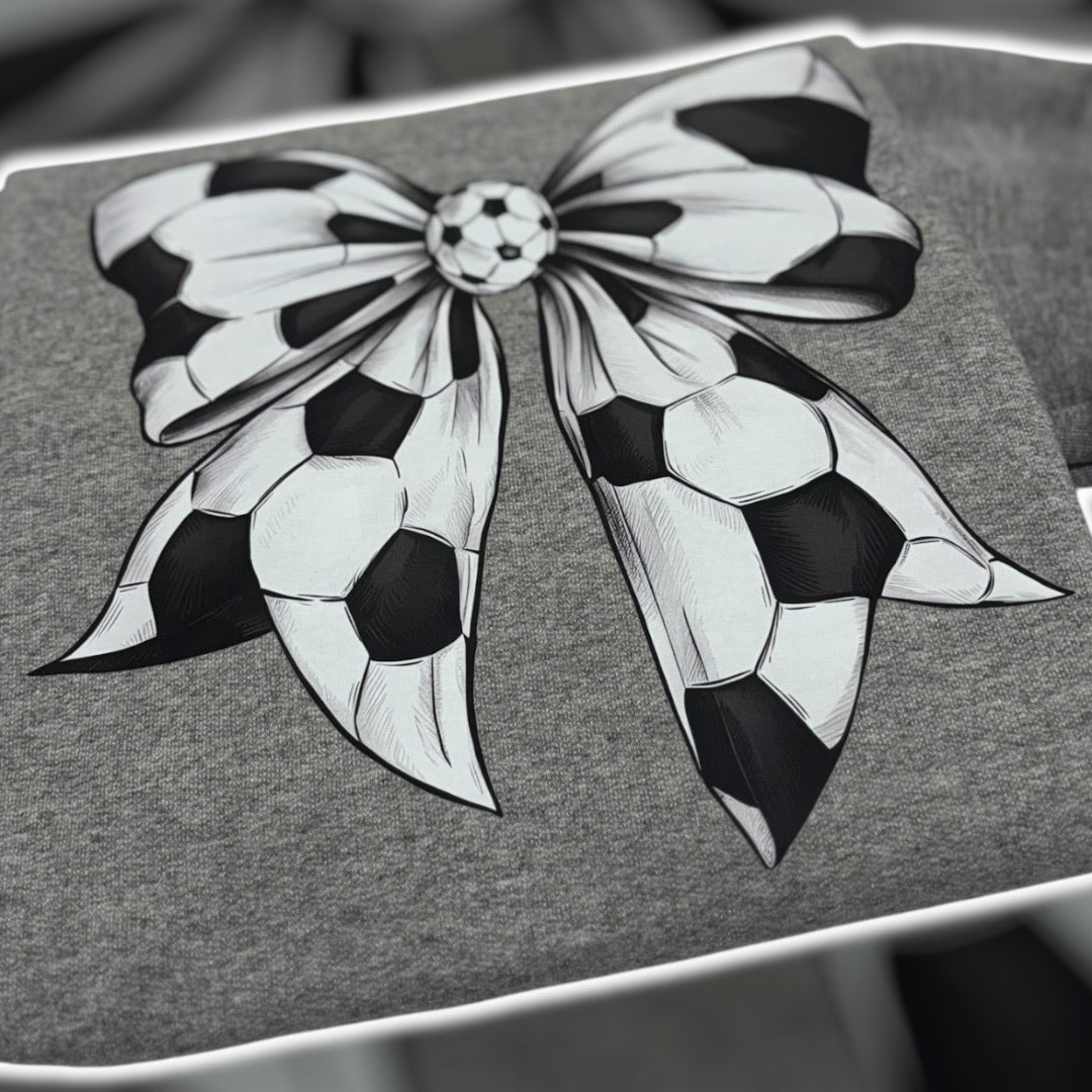 Soccer Ball Bow Sweatshirt