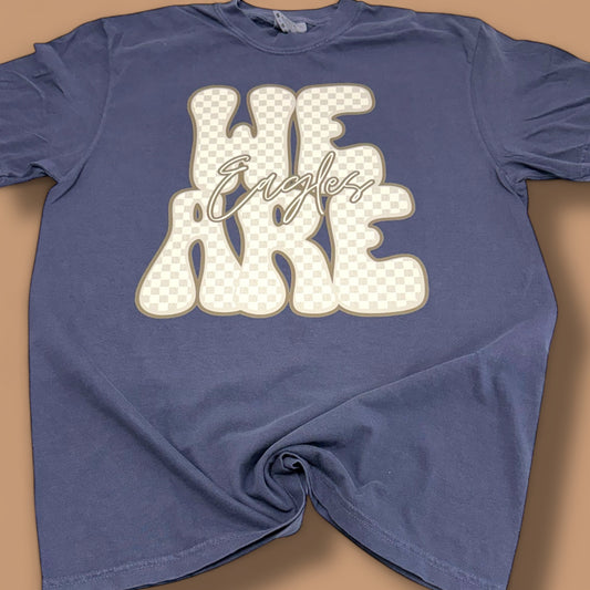 We Are Eagles Netural Check T-Shirt