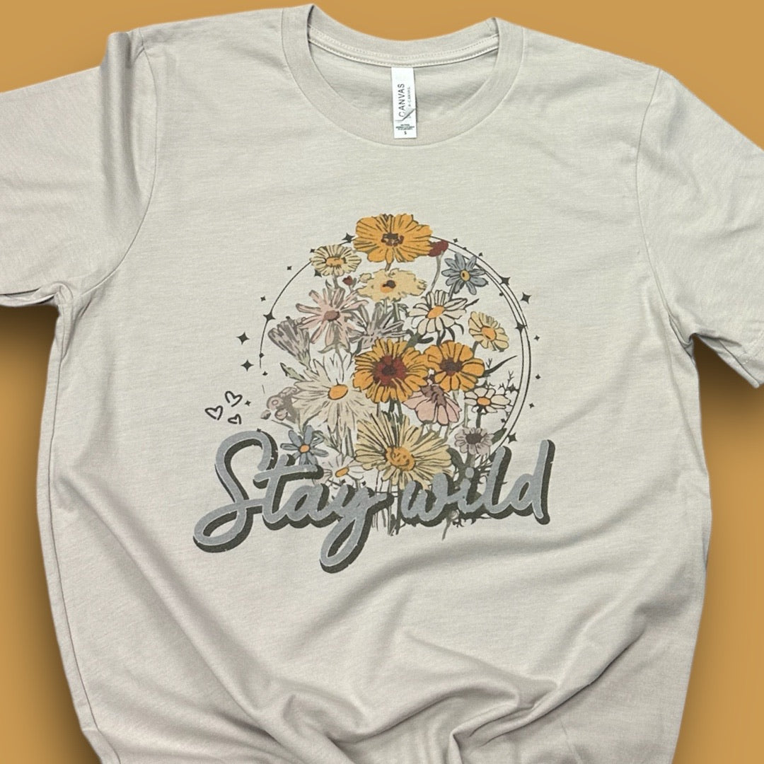 Stay Wild Floral T-Shirt