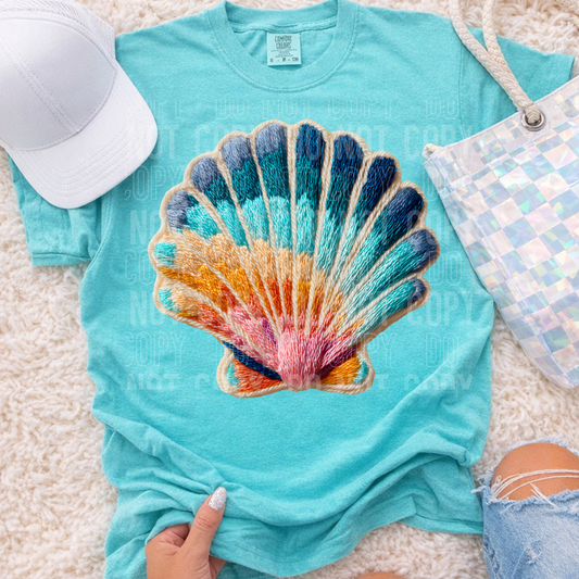 Seashell Faux Yarn T-Shirt