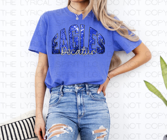 Decatur Eagles Faux Sequin Exclusive T-Shirt