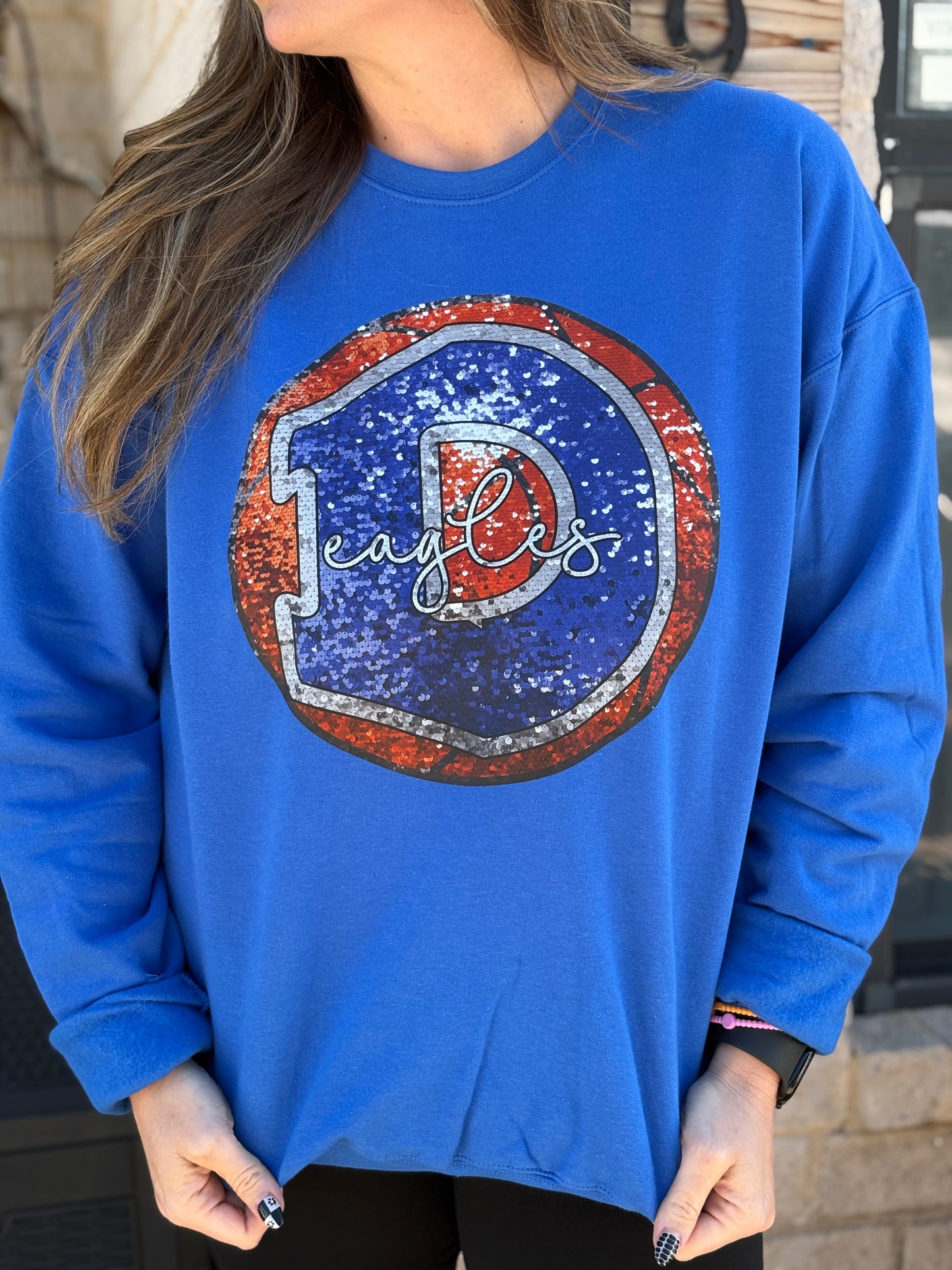 Exclusive Design Decatur Eagles Basketball Sweatshirt