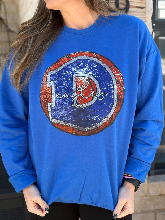 Exclusive Design Decatur Eagles Basketball Sweatshirt