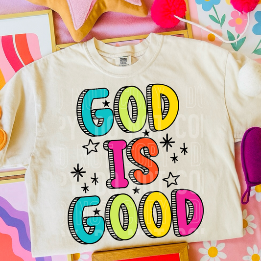 God Is Good Neons T-Shirt