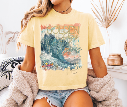 Golden Days Ocean Waves Custom Exclusive Boxy T-Shirt