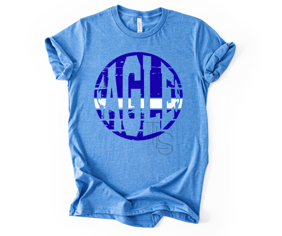 Exclusive Eagles Distressed Circle T-Shirt