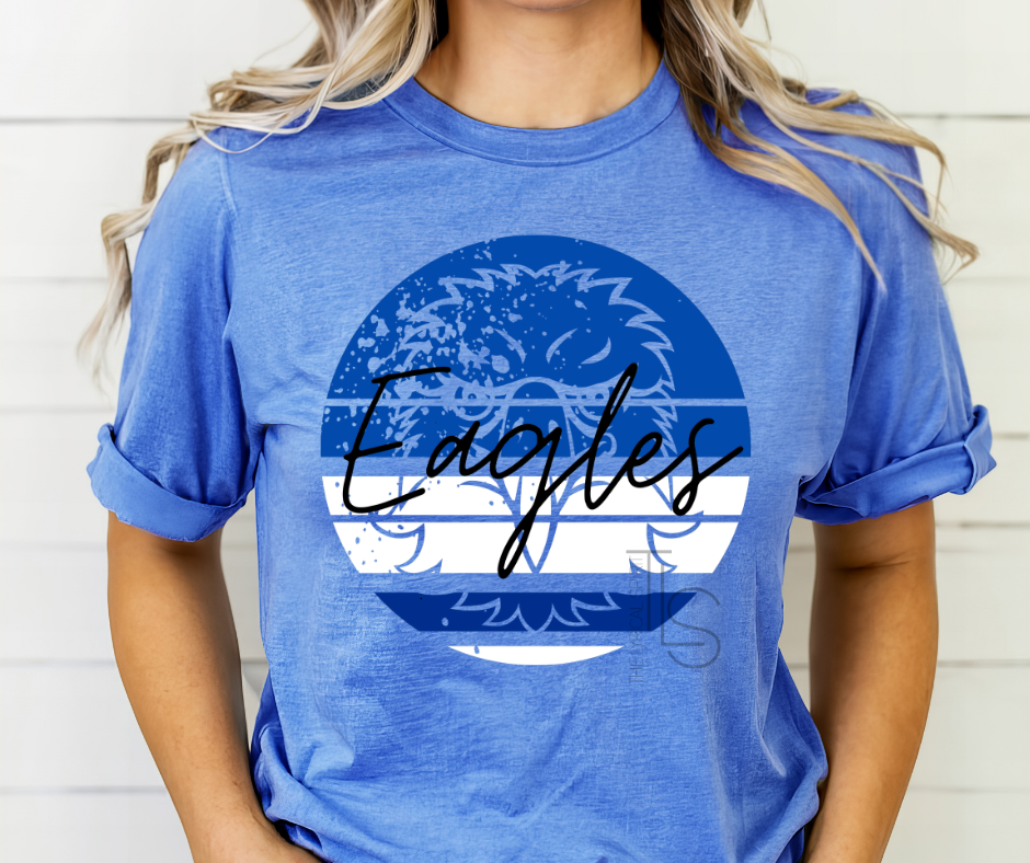 Eagles Blue Circle Custom Exclusive T-Shirt
