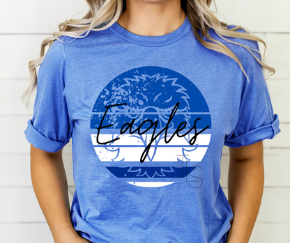 Eagles Blue Circle Custom Exclusive T-Shirt