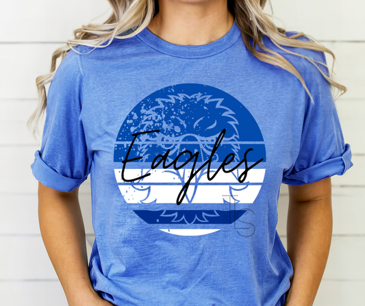 Eagles Blue Circle Custom Exclusive T-Shirt