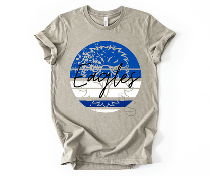 Eagles Blue Circle Custom Exclusive T-Shirt