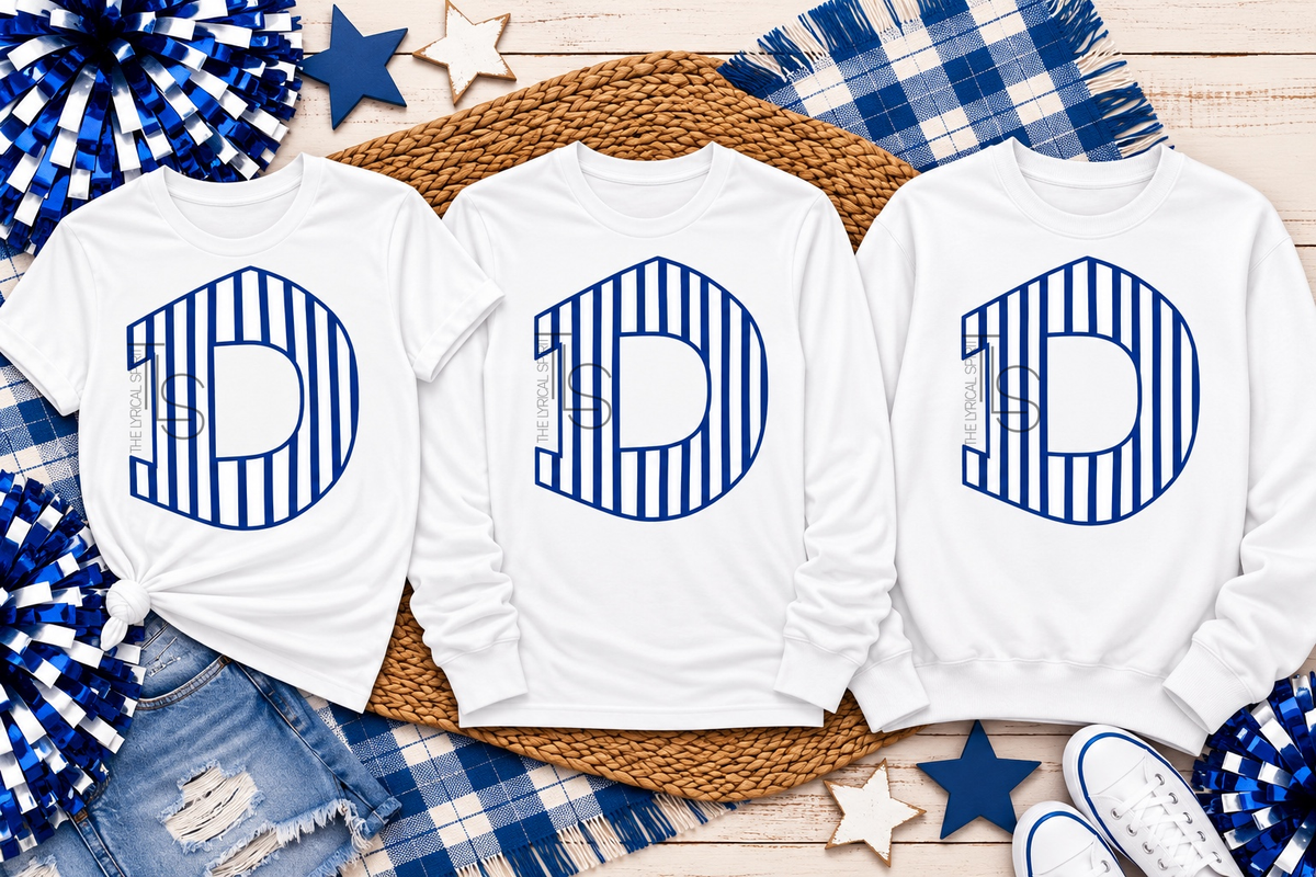 Striped D Blue Exclusive T-Shirt/Sweatshirt