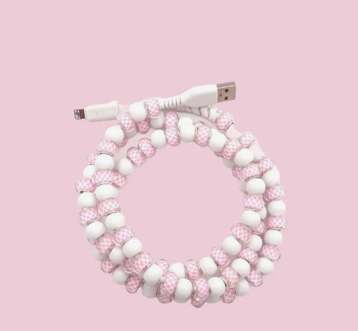 Beaded Phone Charging Cords