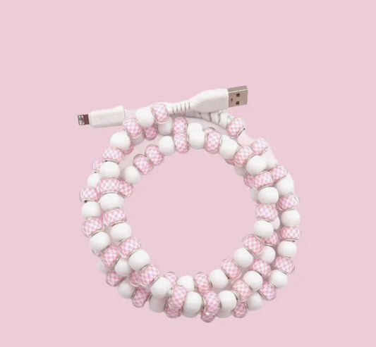 Beaded Phone Charging Cords