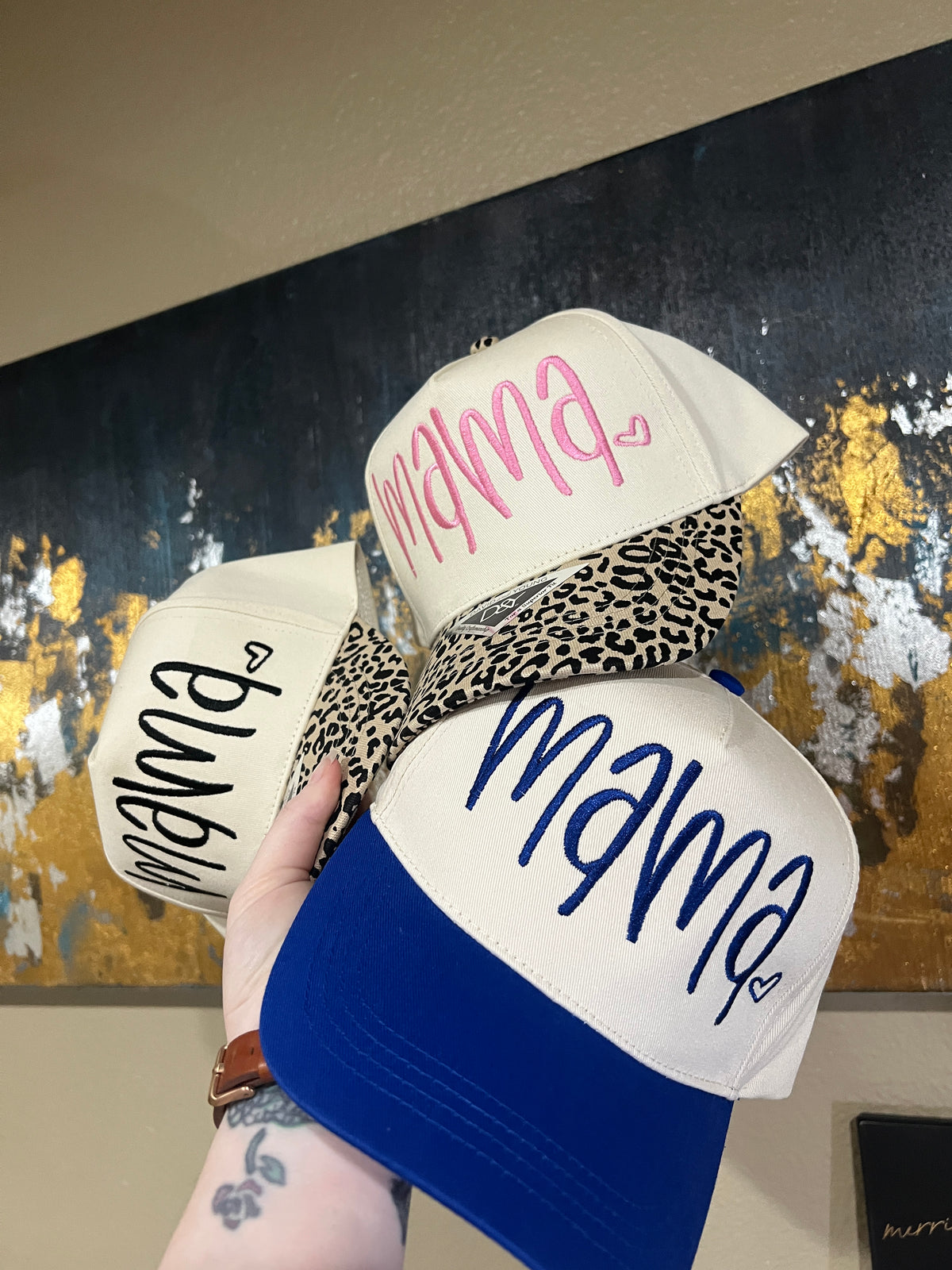 Handwritten Mama - Structured Embroidered Hat