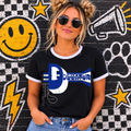 Retro Initials Decatur Eagles Ringer Exclusive T-Shirt