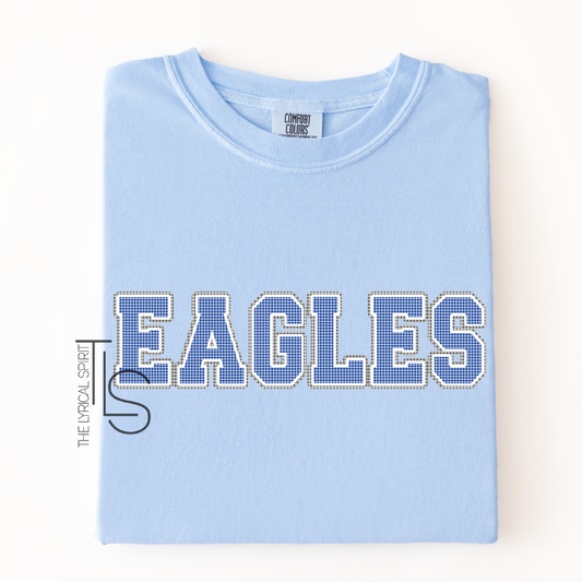 Gingham Eagles School Spirit T-Shirt