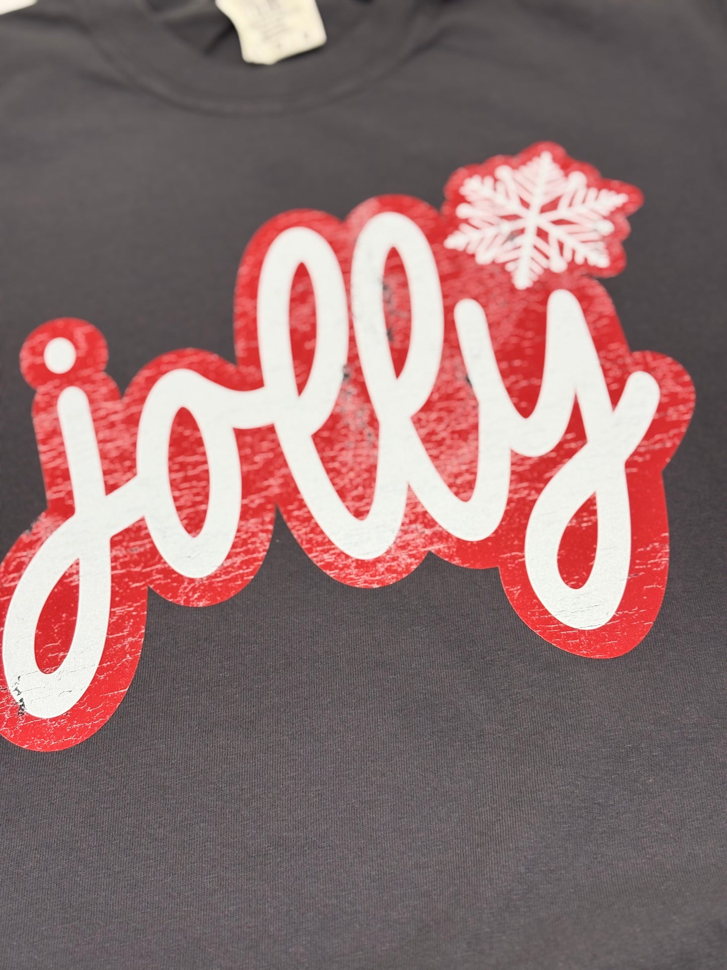 Jolly Distressed Cursive T-Shirt