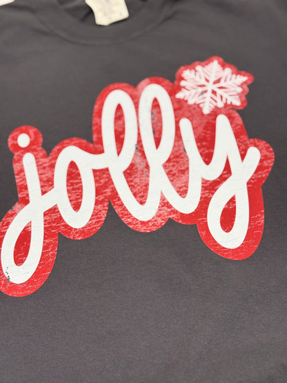 Jolly Distressed Cursive T-Shirt