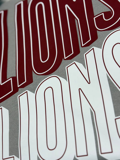 Lions Maroon & White Crewneck Sweatshirt