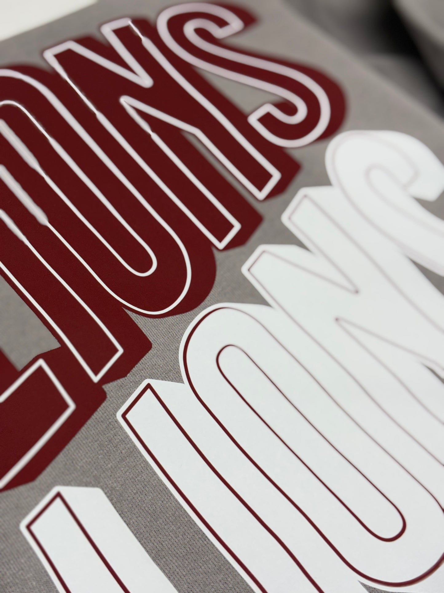 Lions Maroon & White Crewneck Sweatshirt