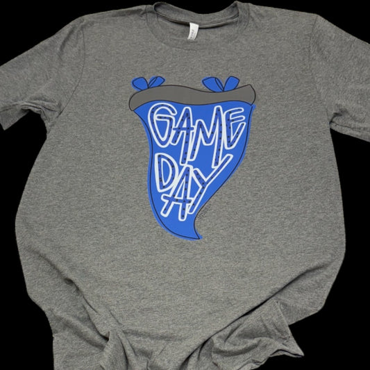 Game Day Blue Flag Exclusive Design T-Shirt