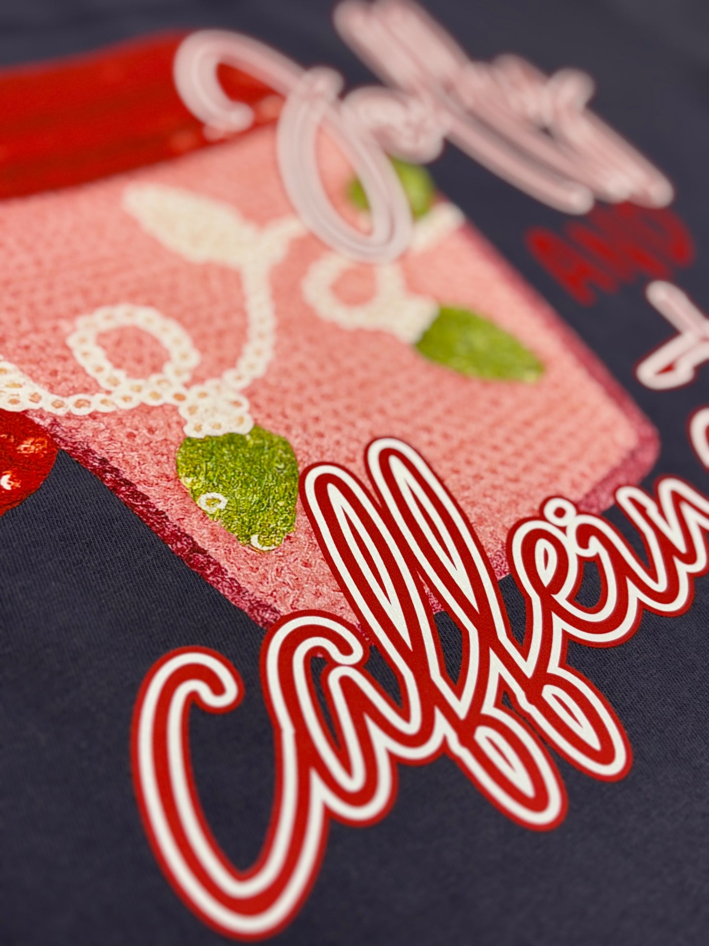 Jolly And Caffeinated Christmas T-Shirt