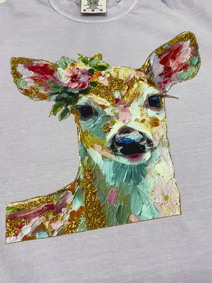 Pastel Painted Deer T-Shirt