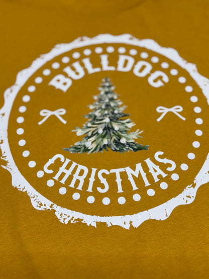 Bulldogs Christmas Vintage Gold T-Shirt