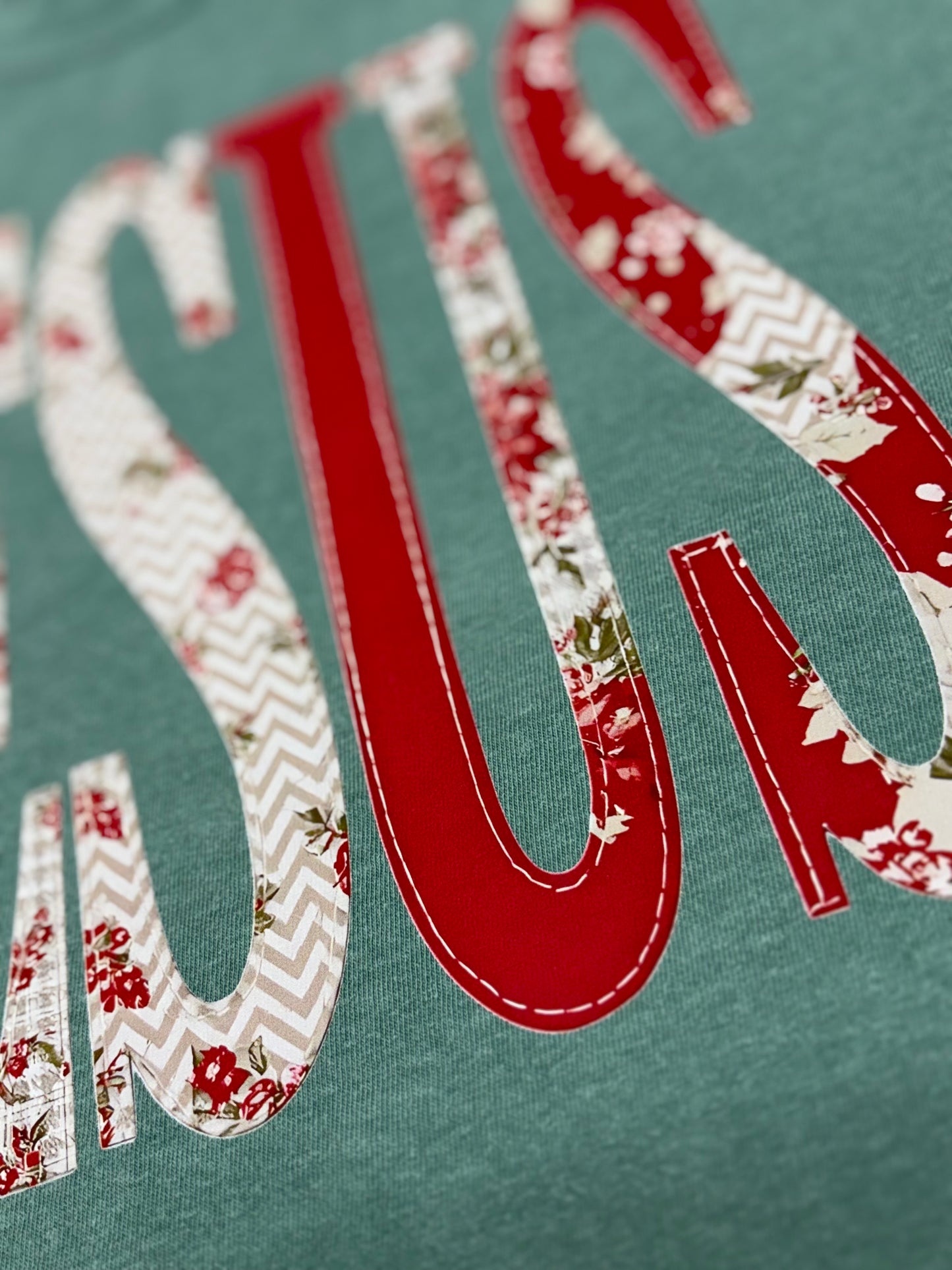 Jesus Patchwork Christmas T-Shirt