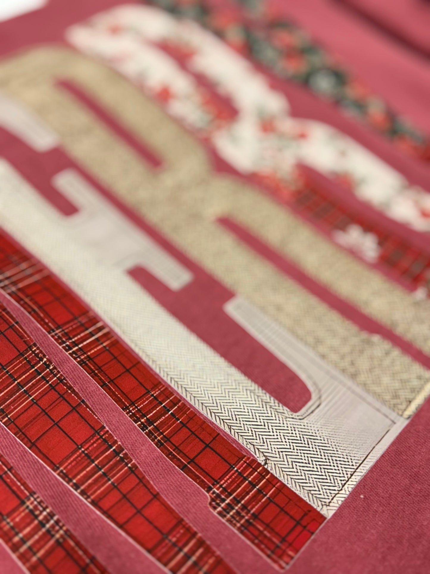 Merry Patchwork Christmas T-Shirt