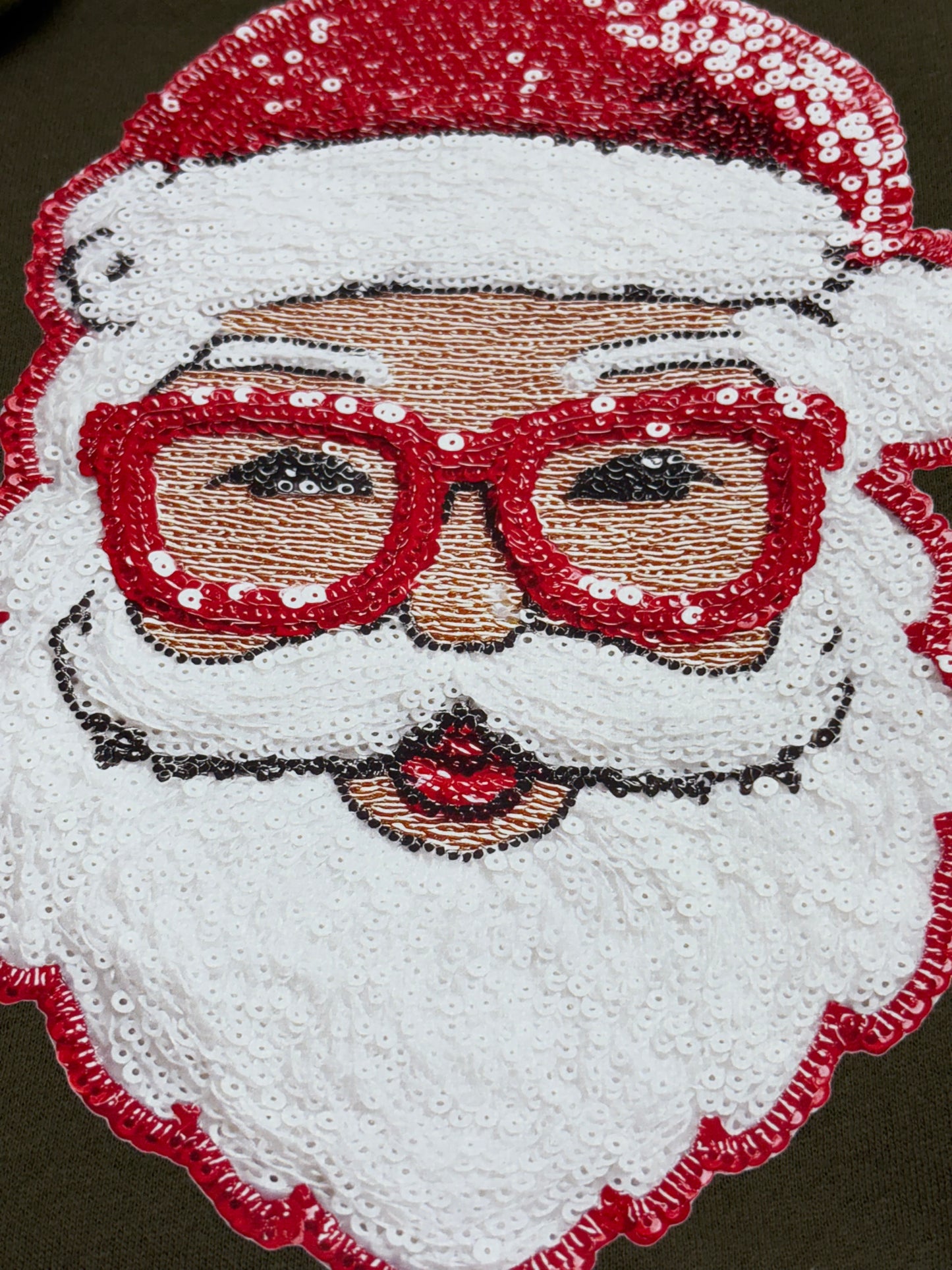 Santa Sequin Crewneck Sweatshirt