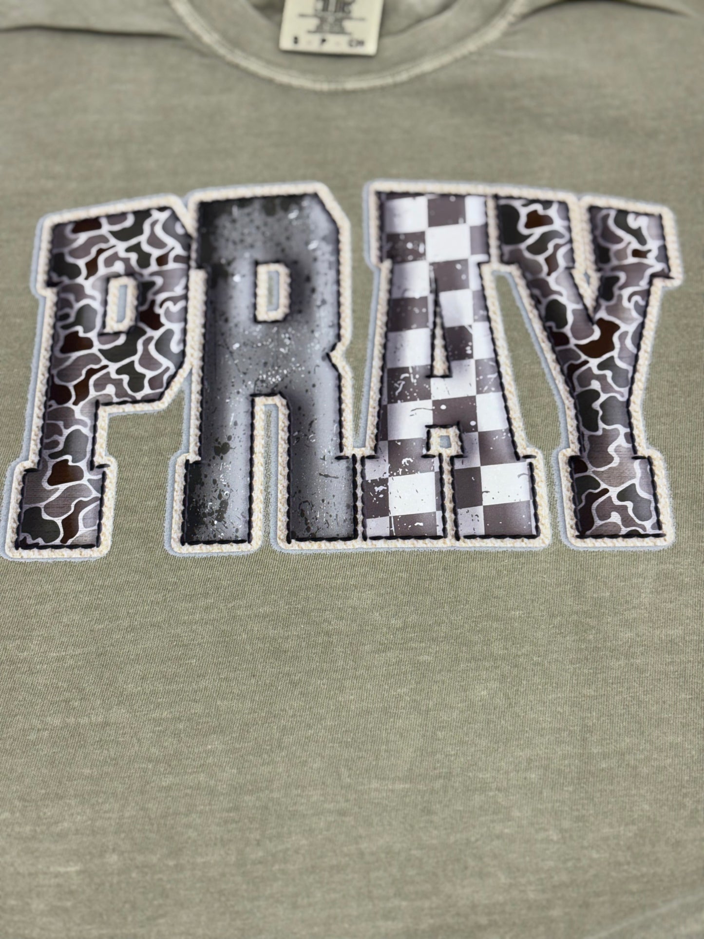 Pray Camo Textured T-Shirt