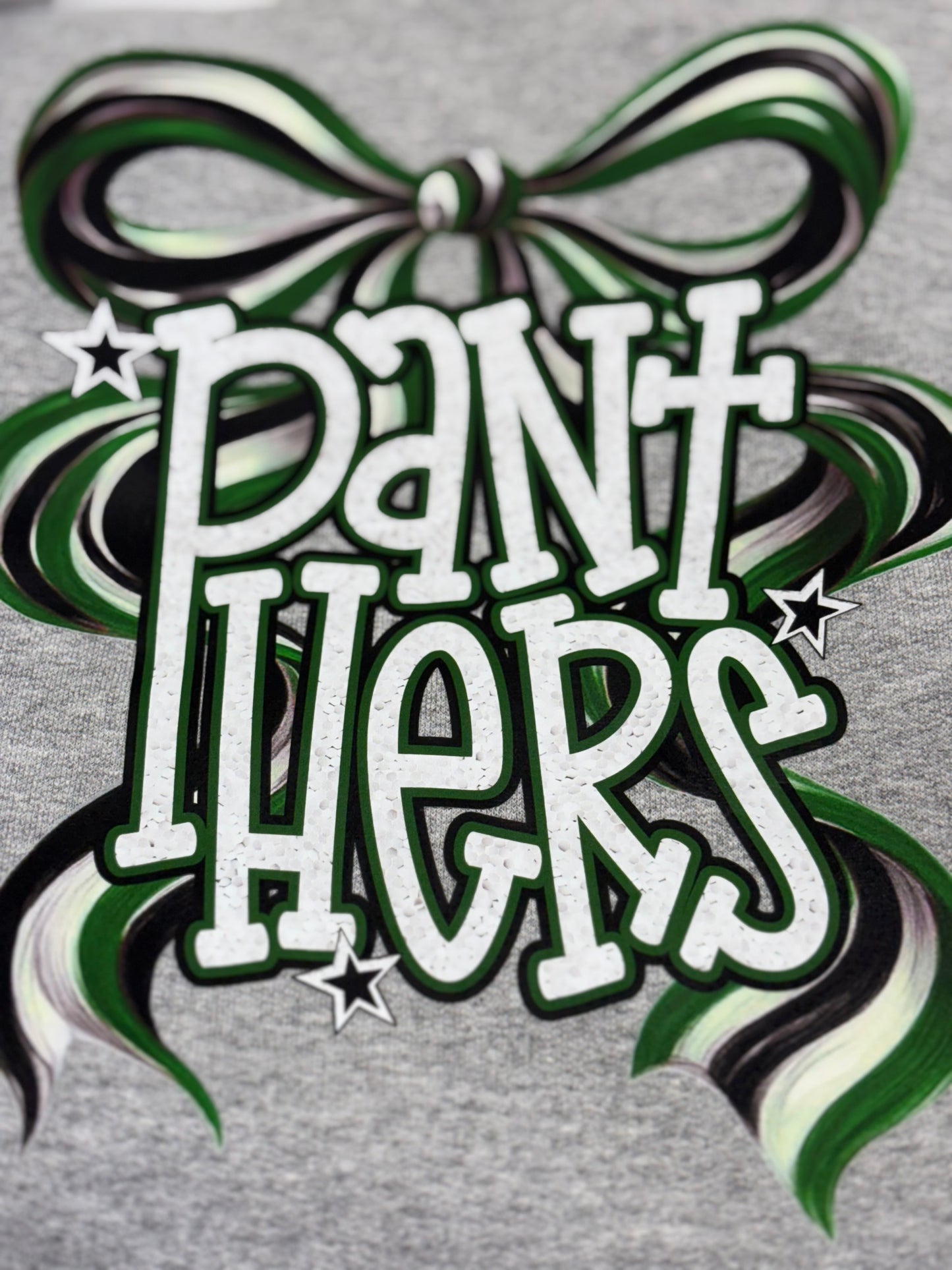 Panthers Green Long Bow Sweatshirt