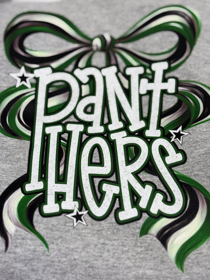 Panthers Green Long Bow Sweatshirt