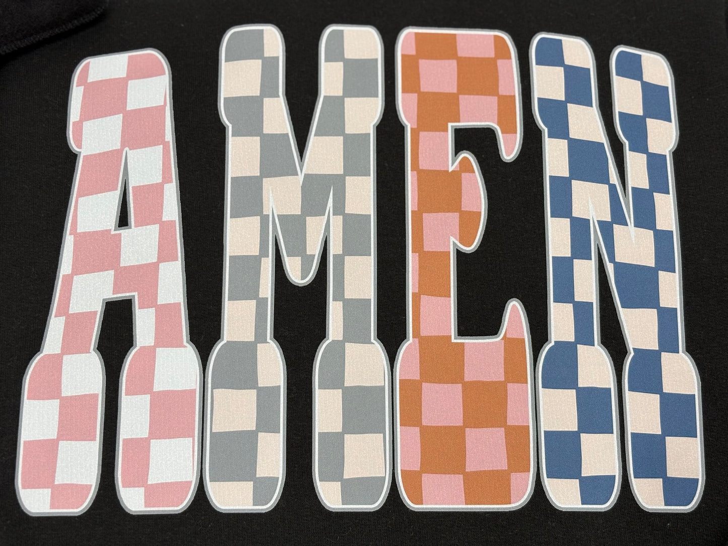 Amen Checkered Sweatshirt
