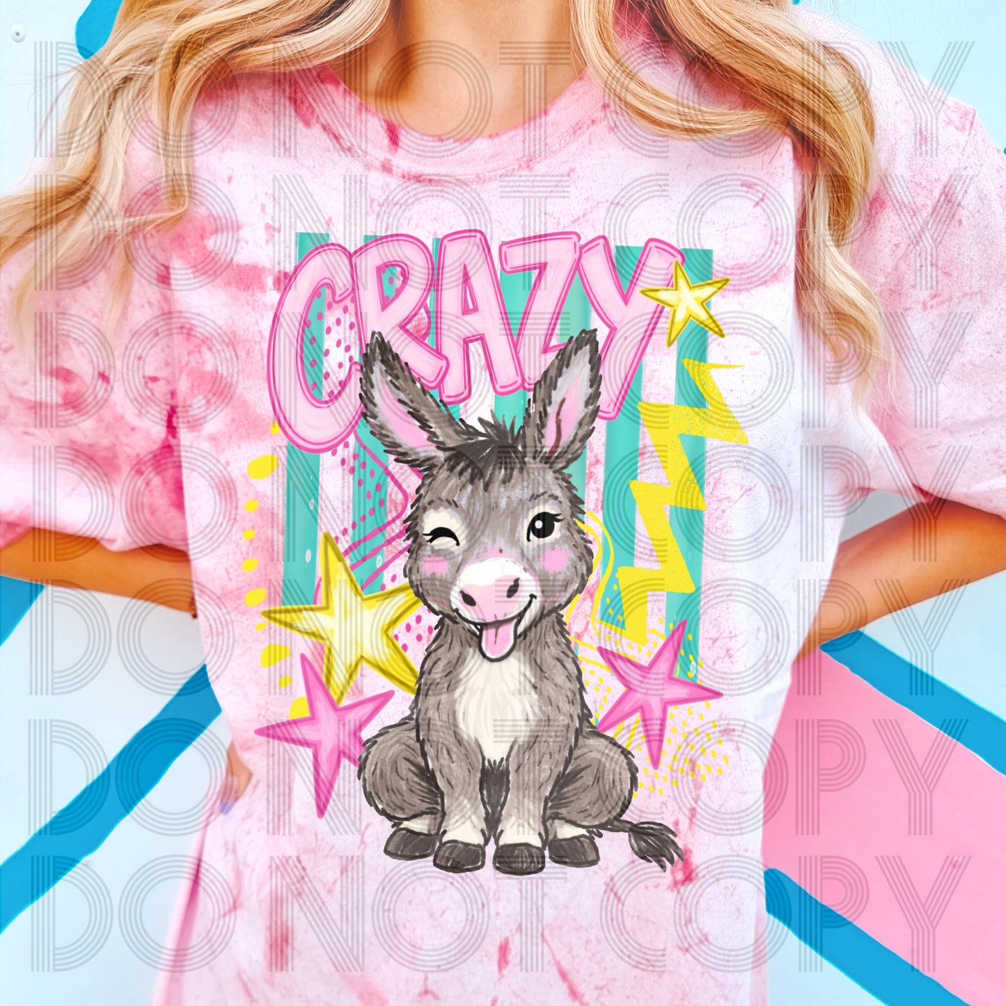 Crazy A** Donkey Colorblast T-Shirt