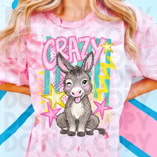Crazy A** Donkey Colorblast T-Shirt