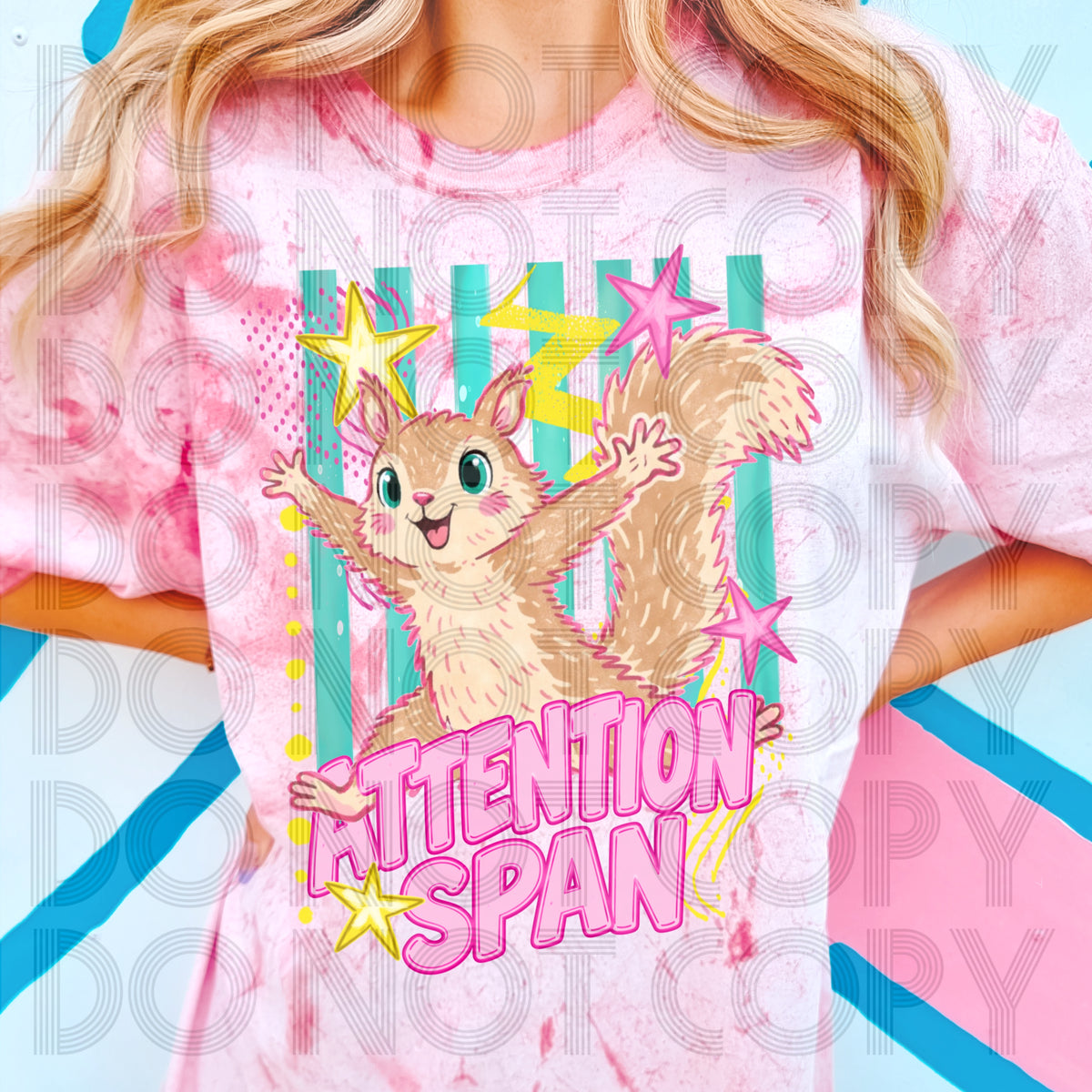 Attention Span Squirrel Colorblast T-Shirt