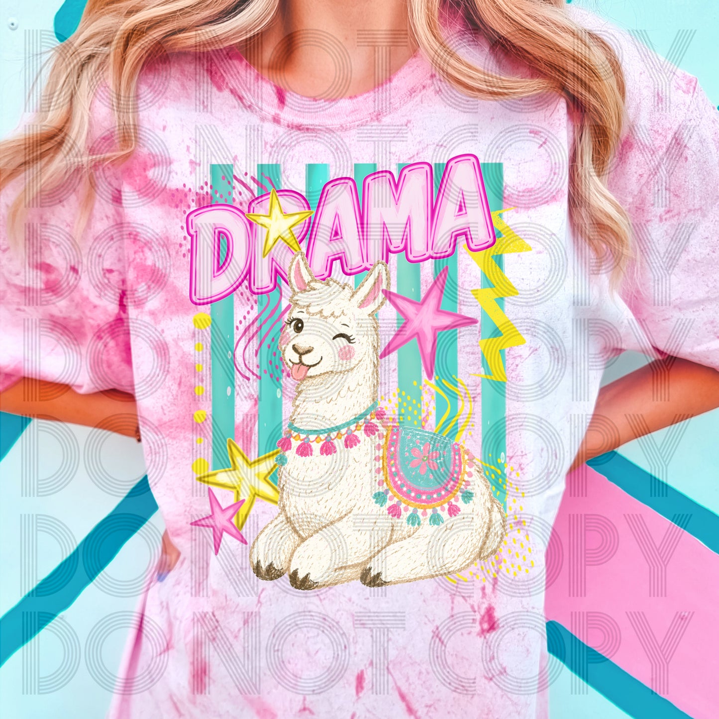 Drama Llama Colorblast T-Shirt