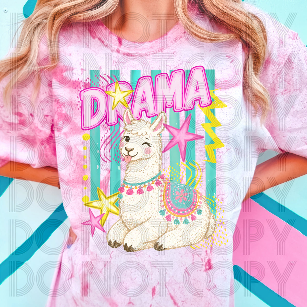 Drama Llama Colorblast T-Shirt