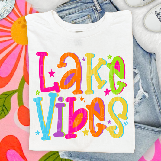 Lake Vibes Neons T-Shirt