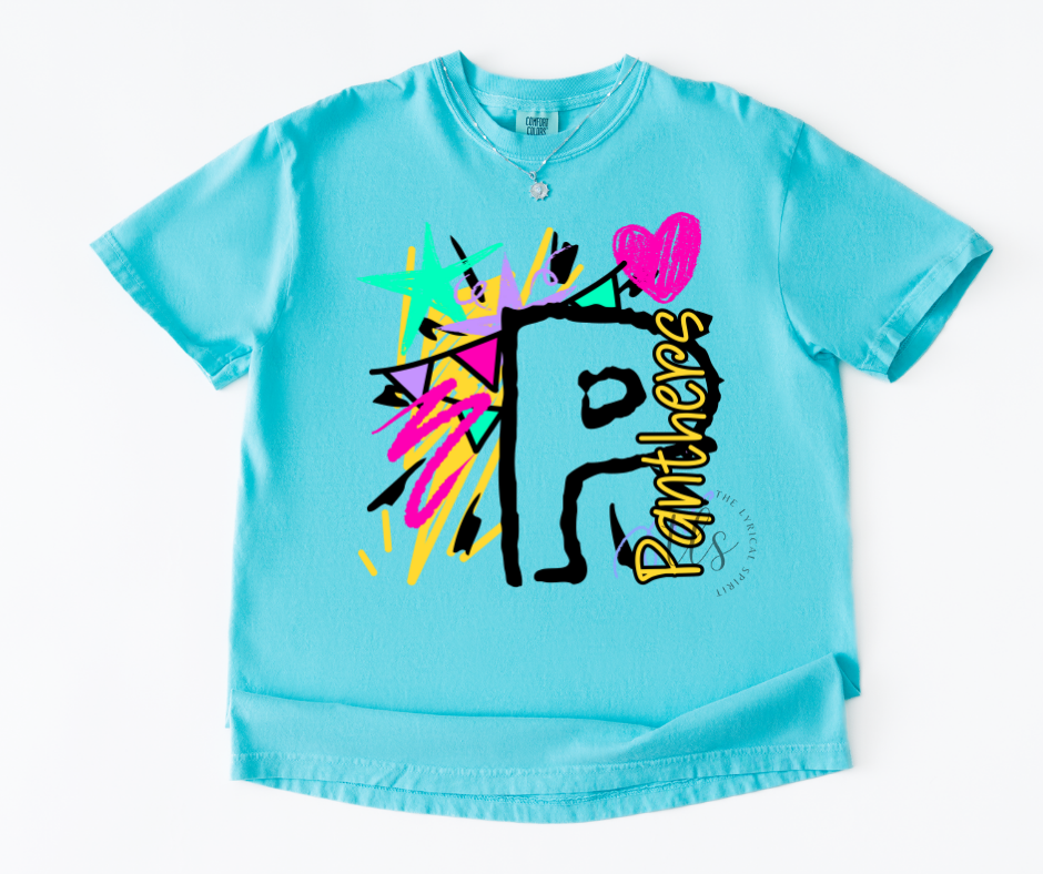 Neon Splash Panthers Custom Exclusive T-Shirt