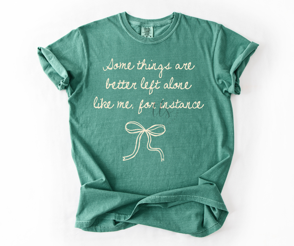 Better Left Alone Bow T-Shirt